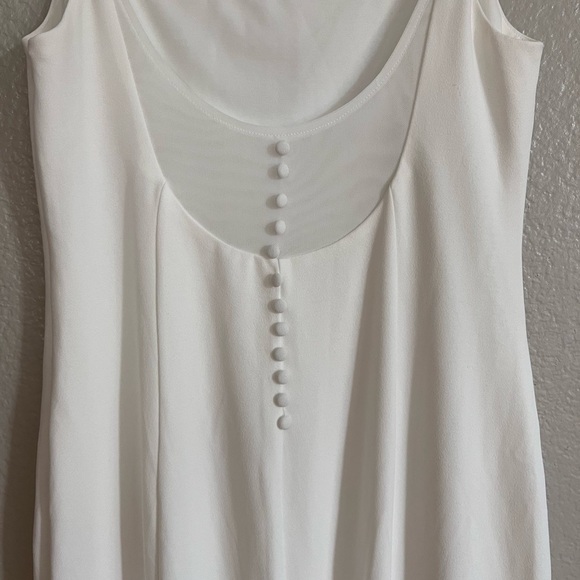 Blessed Romance White Sleeveless Button Back Mermaid Maxi Dress - Picture 5 of 7
